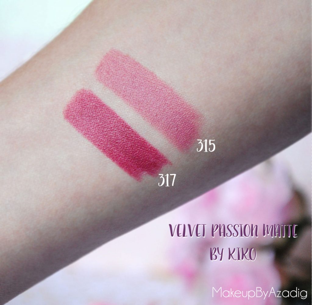 velvet passion matte kiko milano cosmetics beauty blogger makeupbyazadig rouge a levres swatch