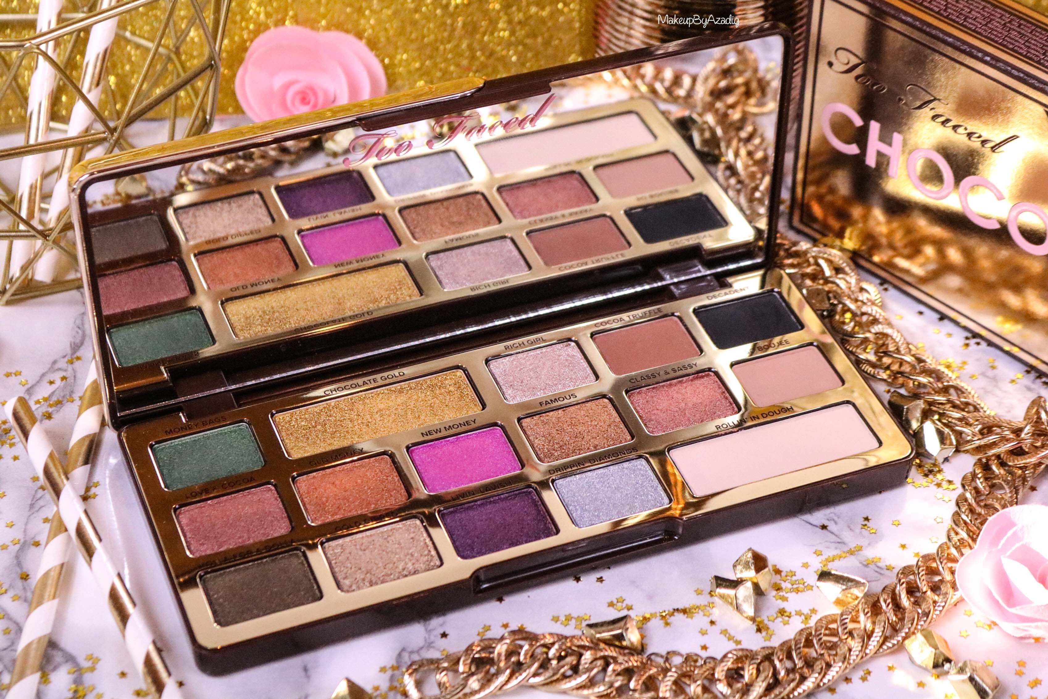 revue-palette-too-faced-chocolate-gold-review-swatch-swatches-avis-prix-makeupbyazadig-influencer-beautiful