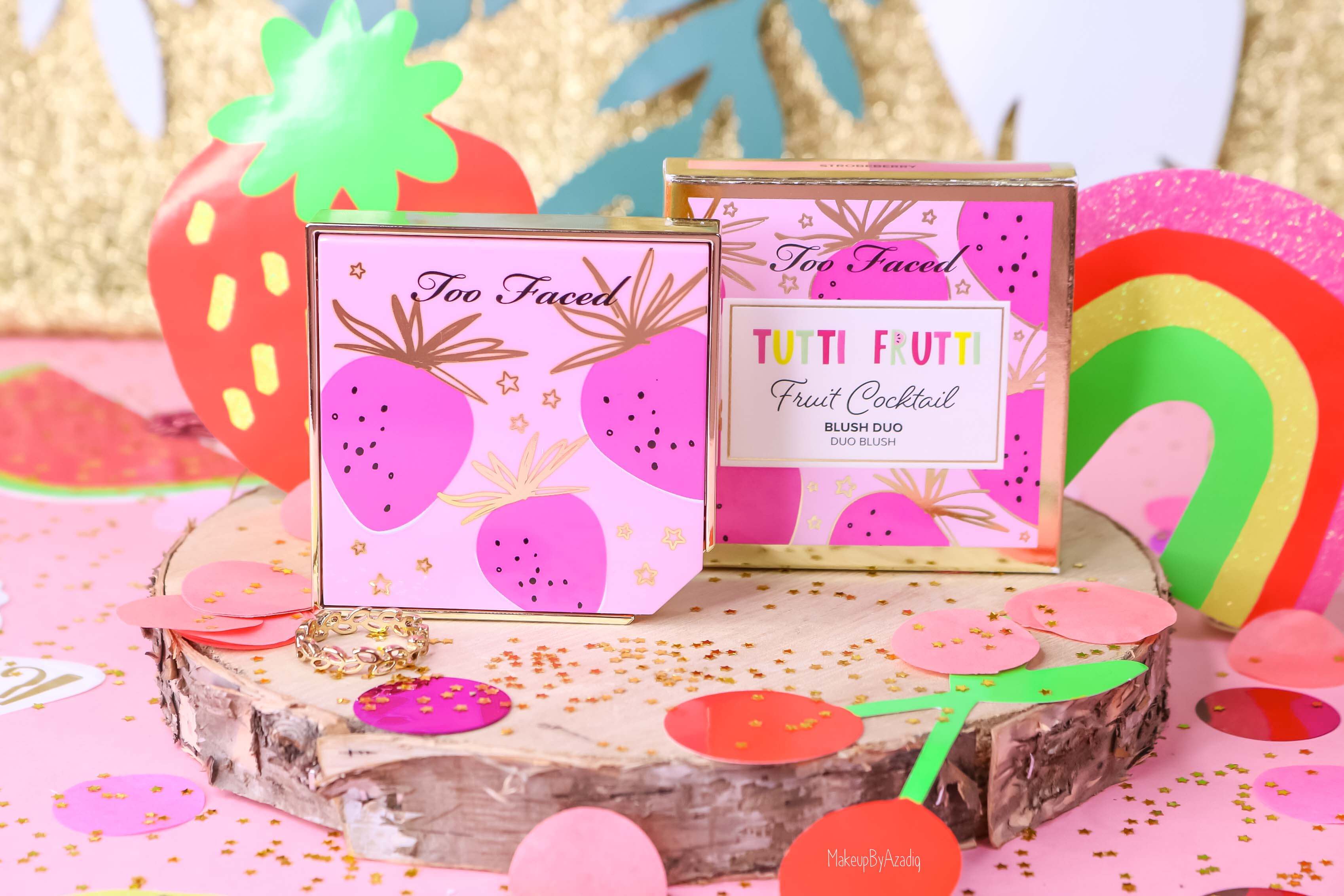 revue-collection-tutti-frutti-too-faced-blush-fruit-cocktail-strobeberry-sephora-france-makeupbyazadig-swatch-avis-prix-rose-duo