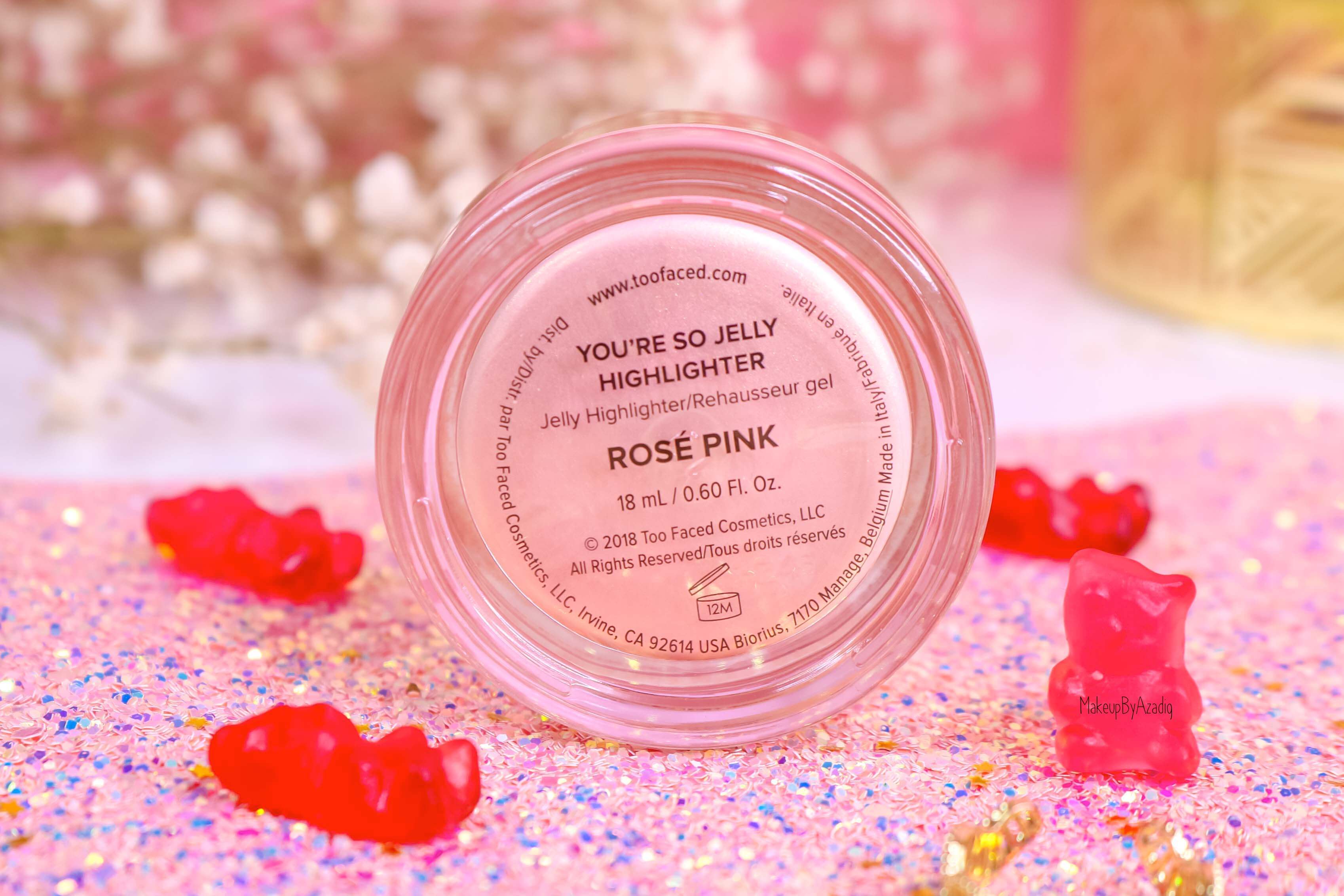revue-highlighter-jelly-gel-rose-pink-too-faced-texture-cute-avis-prix-swatch-makeupbyazadig-sephora-france-rehausseur