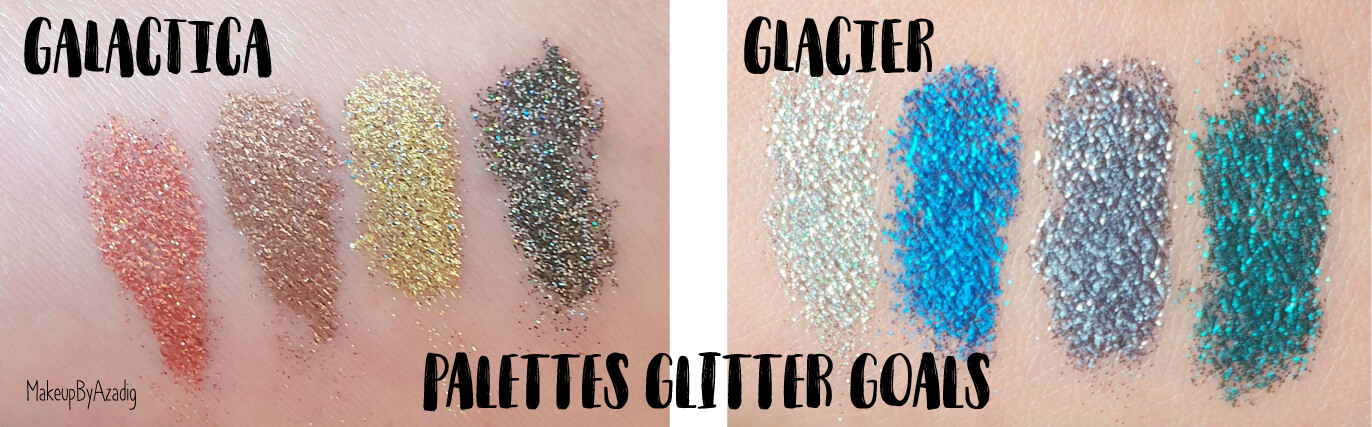 revue-palette-glitter-goals-nyx-professional-makeup-festival-coachella-avis-prix-paillette-makeupbyazadig-galactica-glacier-swatch